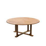 Jameown Outdoor Round Teak Dining Table