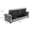 Itzel 4 Seater Polyester Sofa Bed