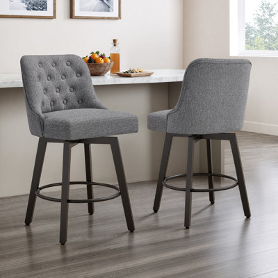 Arjean Swivel Upholstered Counter Stool