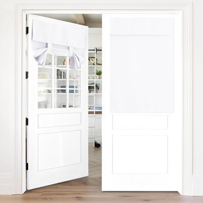 NICETOWN Door Curtains, Privacy Thermal Insulated Tie up Glass Shades, Easy to Install Front Door Curtain, 1 Panel
