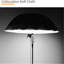Parasol professionnel 70 pouces 180 cm avec housse de diffuseur, intérieur réfléchissant blanc et arrière noir pour éclairage de studio, flash et diffusion de lumière stroboscopique