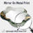 Ethereal Echo Of Emerald Calacatta Marble I - Abstract Asymmetrical Wall Mirror, Modern Vanity Mirror, Printed on Metal-563316806