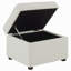 Repose-pieds avec rangement relevable hydraulique Merced Beige-423603481