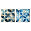 Cornouiller - Ensemble de 2 collages carrés à formes abstraites-101846839-101846835