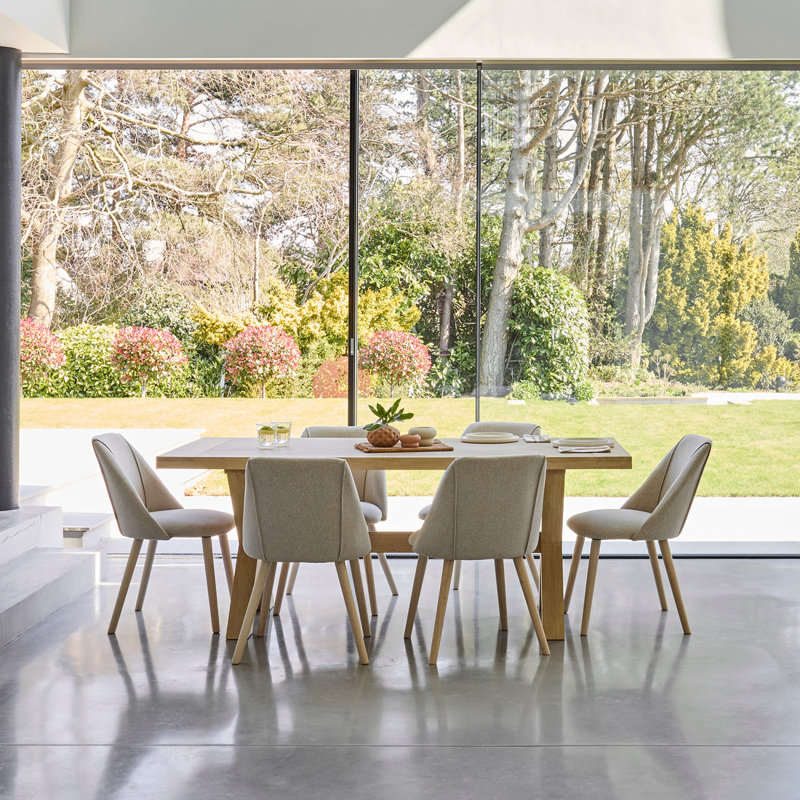 Gracela 6 - Person Solid Oak Dining Set