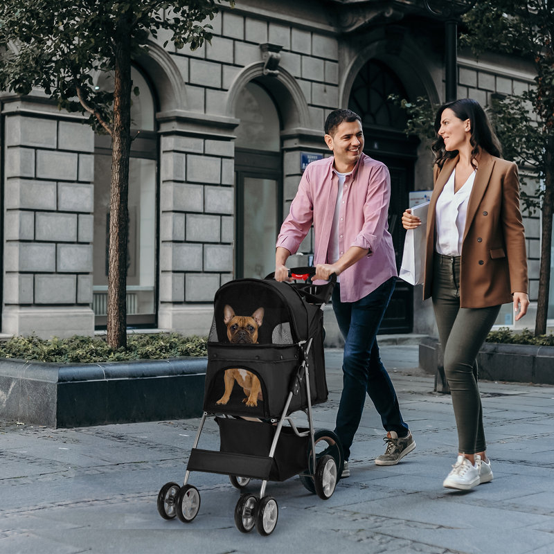 Besaw Collapsible Pet Vehicle Travel Carrier, Black
