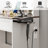 Greyden Vanity Set with Glass Top and Outlets-408503648