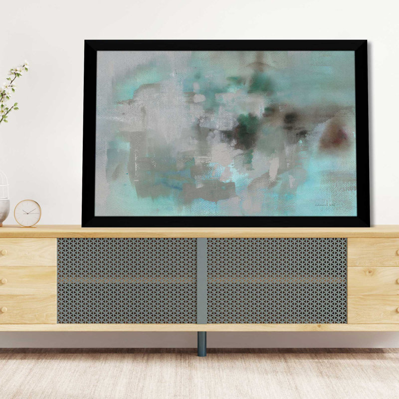 Aurore - peinture, L 27,5 po x H 21,5 po, Cadre noir