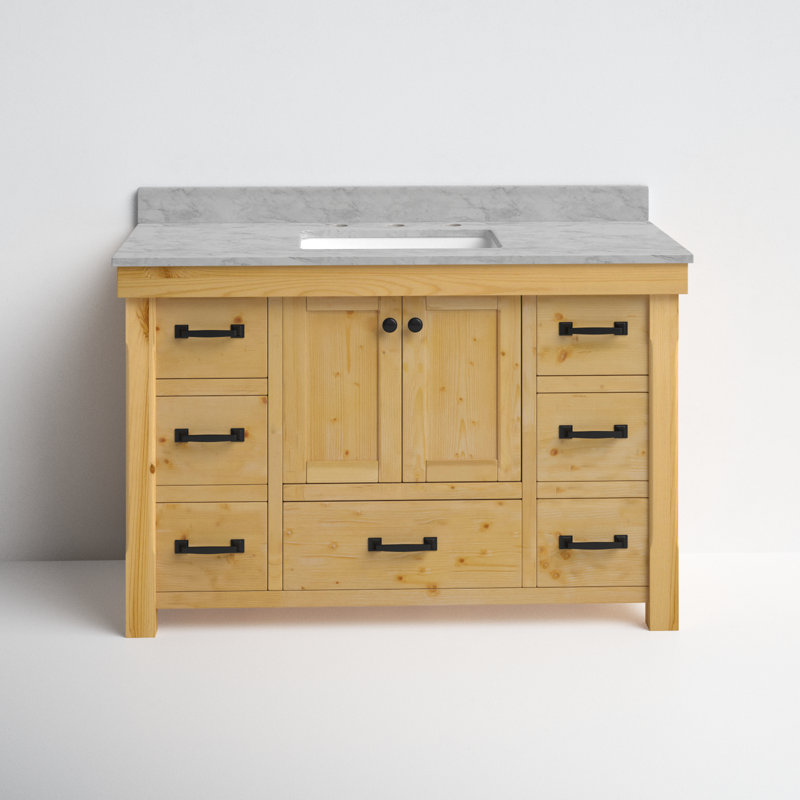 Galvan 48" W x 22" D x 35" H Single Bathroom Vanity, Drift Wood