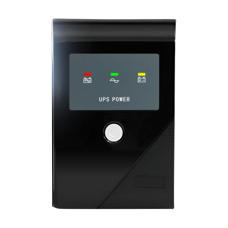 Onduleur de secours 600 VA, 360 W, avec 3 prises, idéal pour la maison et le bureau.