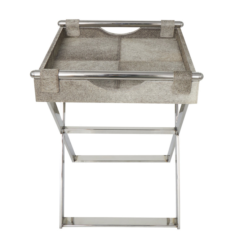 Tray Top End Table, 25.1" H x 19.25" W x 19" D