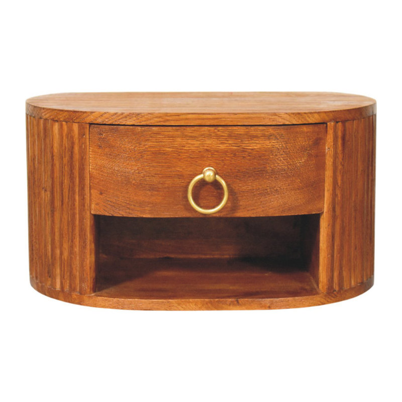 Dollison 40cm W Solid Wood Bedside Table