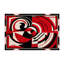 Tapis intérieur et extérieur Obsidian Flame-128116954