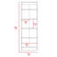Armoire garde-manger multi-rangement, cinq tablettes, armoire double porte-941711745