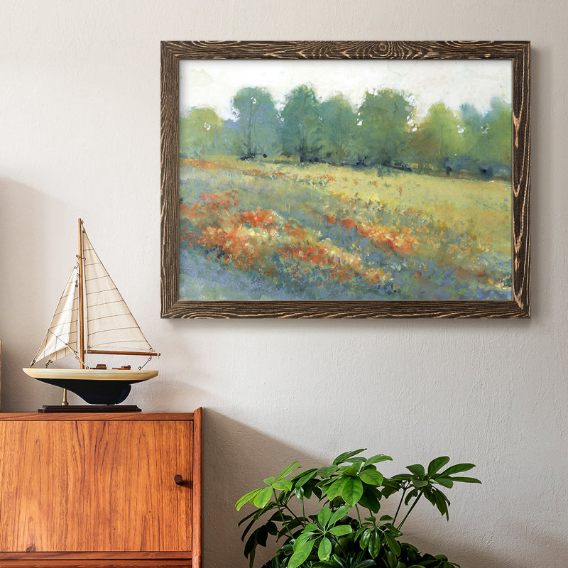"Rurale campagne I", reproduction d'un seul cadre photo sur toile, Noyer, H 18 po x l 26 po