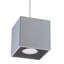 1 - Light Grey Square/Rectangle Pendant