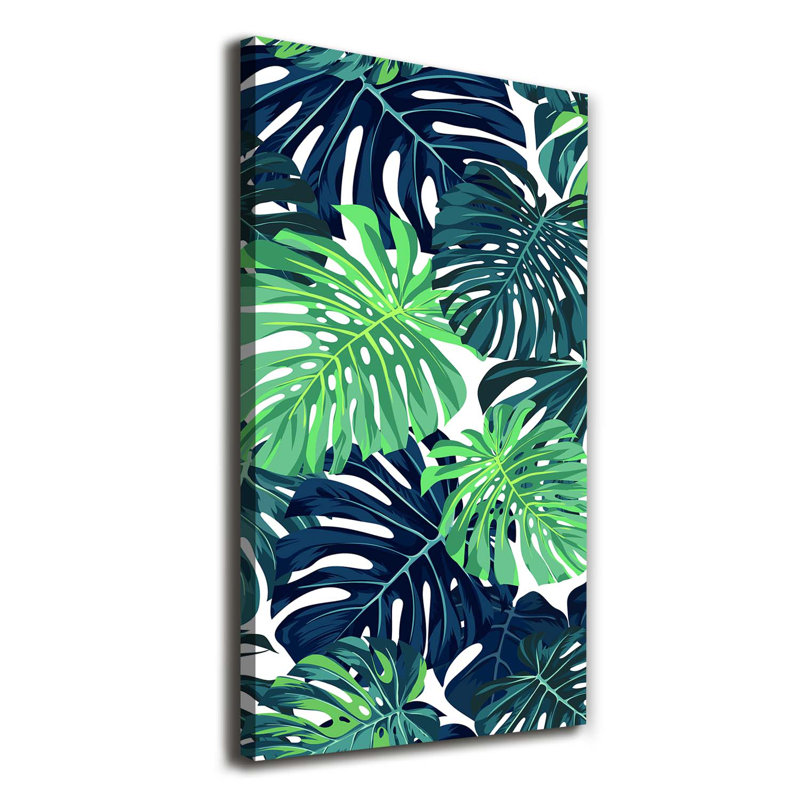 Tropical Leaves - Wrapped Canvas Print