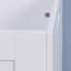 Armoire de rangement blanche avec 2 charnières de sécurité