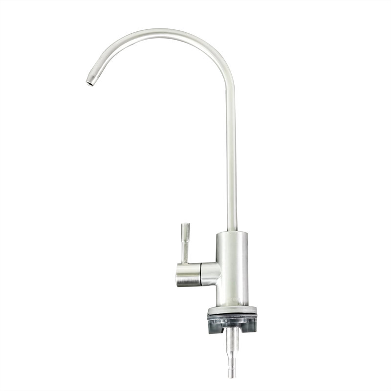 Single Handle High Arc Kitchen Faucet Stainless Steel Brushed Nickel 13" x 4.7"