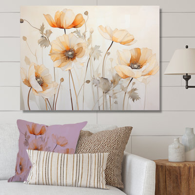 Beige Poppy Meadow Melody V