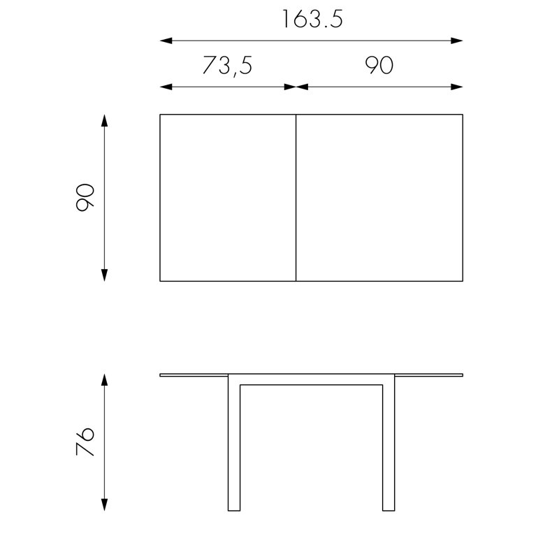 Brigham Extendable Dining Table, White