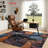 Realistic Stone Tile Pattern Area Rug, Machine Washable Non Slip, Indoor Decor for Living Room Bedroom Hallway Kitchen Balcony Apartment Modern Home Accent-129037020