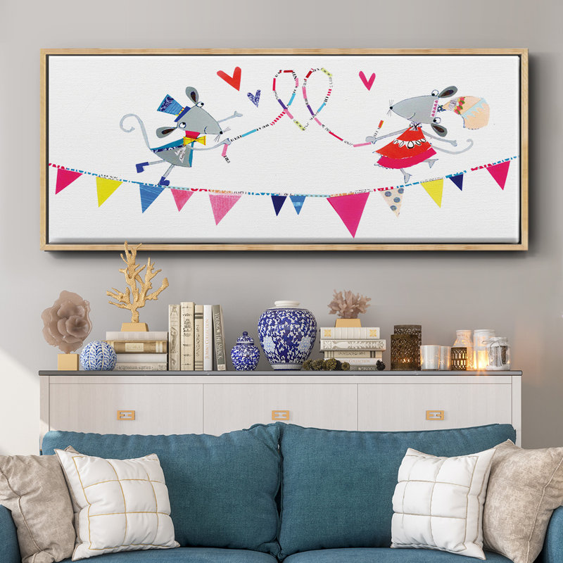 Circus Mice- Framed Canvas