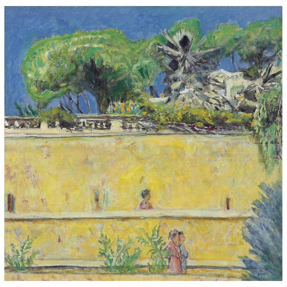 Gerahmtes Leinwandbild Terrace Dans Le Midi von Pierre Bonnard