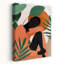 Quiet Tropical Moment Abstract Minimalist Modern Nature Tropical Wall Art Print 1 Piece Wrapped Canvas Wall Art-184840787