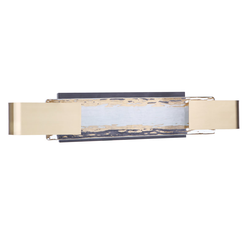 Barre d'éclairage de salle de bain 1 lumière DEL Ferentz, Nickel