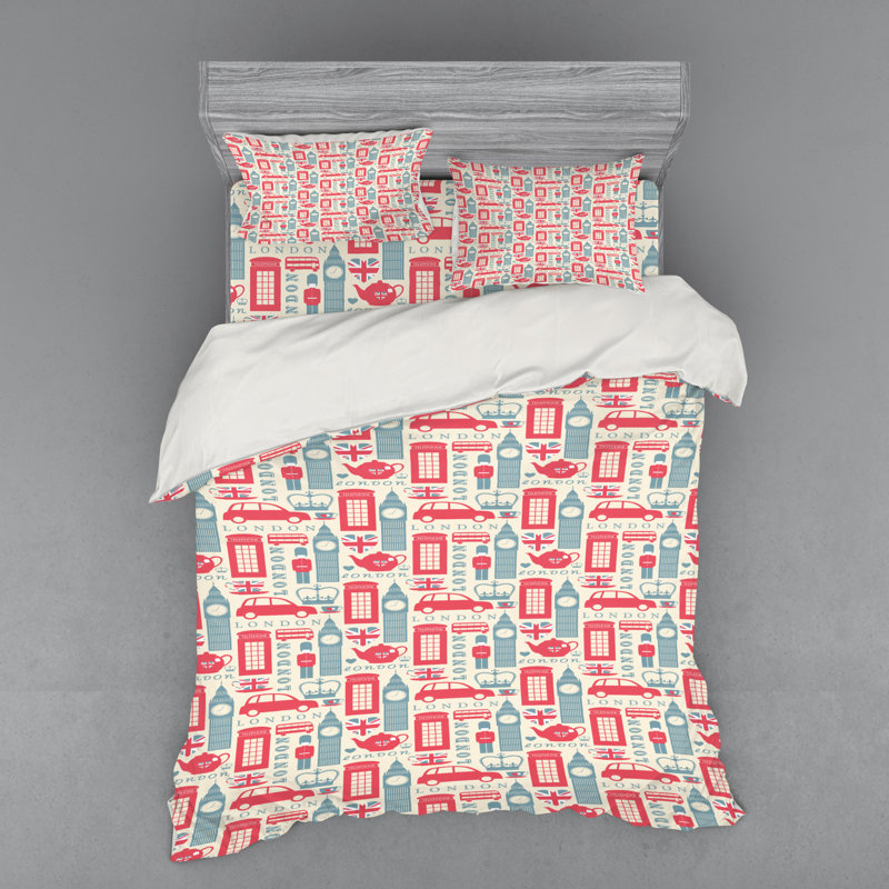 Eclectic Polyester Duvet Cover, Queen Duvet Cover + 3 Additional Pieces