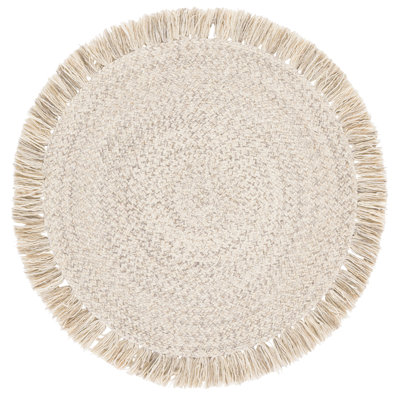 Braided Hand Woven No Pattern Indoor Rug