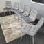 Rustic Brown Wooden Dining set with Table and Velvet Chairs-1998859791-1998860273-1998860277