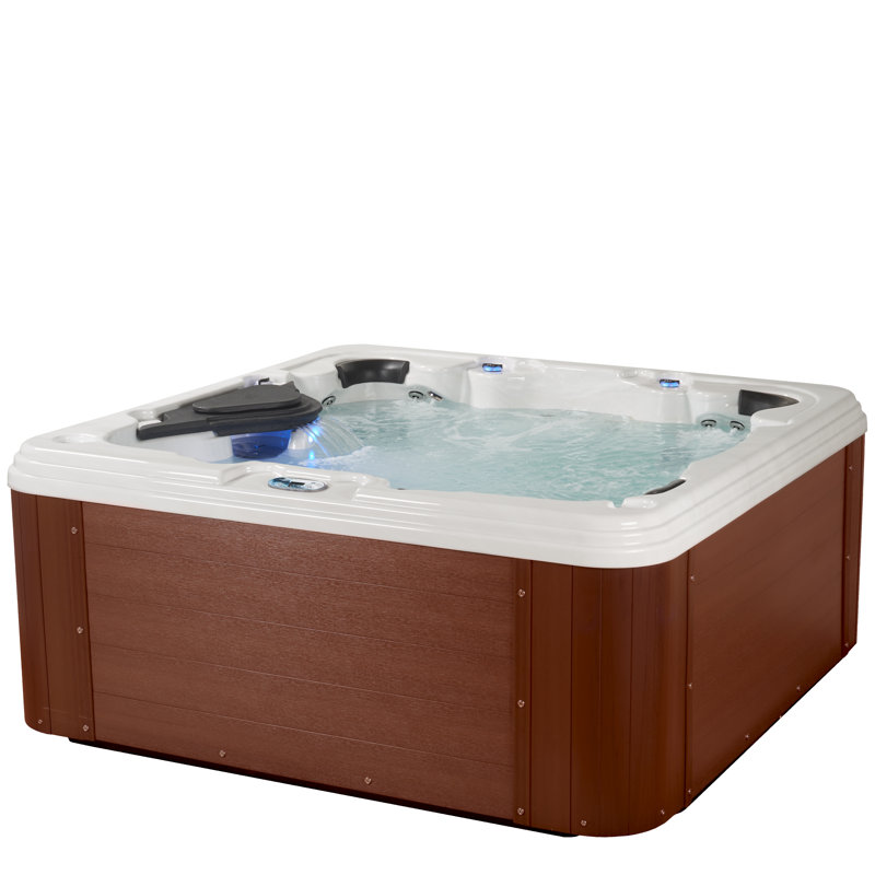 Aqualife Select Series® 6-Person 100-Jet Acrylic Lounger Hot Tub With Ozonator And Steps