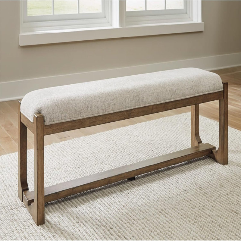Banc de salle à manger rembourré Cabalynn, beige