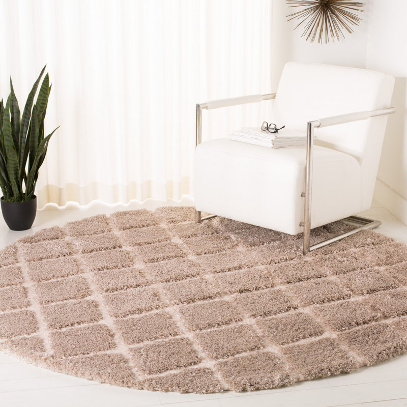 Performance Geometric Rug, Round 6'7"