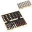 SPORTNOW 15 Inch Wooden Chess Set with Draughts Board Game 2 in 1 Brown