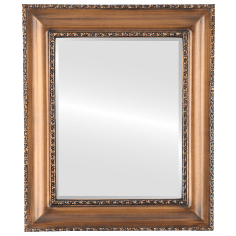 Schillinger Rectangle Mirror, 25" x 21", Sunset Gold