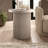 Isa 22" Wide Round Fluted Side Table in Alder White-1710141132