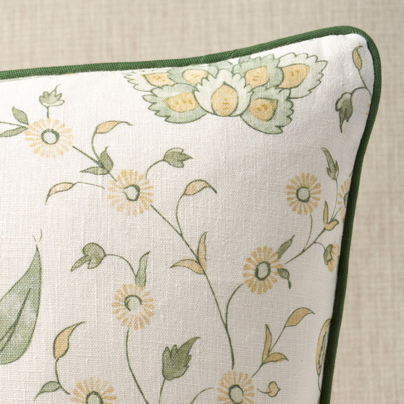 Khilana Floral Cotton Reversible Throw Pillow