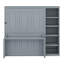 Lit escamotable double avec bureau, lit escamotable en bois avec bureau-1874900194