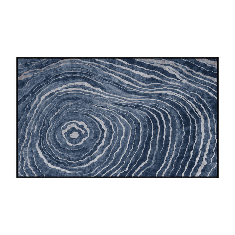 Machine Washable Gray Area Rug, Rectangle 2' x 3'