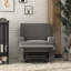 Fauteuil oscillant, inclinable et pivotant rembourré Abingdon-1313693966