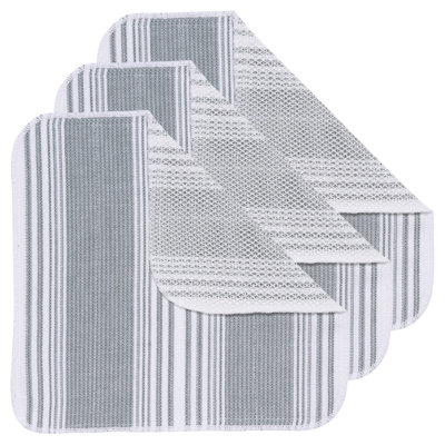Cotton Stripe Waffle Dish Cloth Kitchen Towel