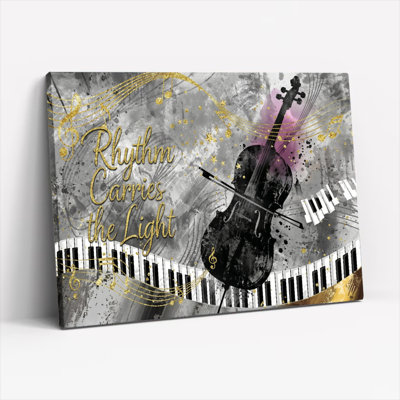 Ensemble de 1 toile murale Rythme et Lumière