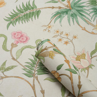 Arasi Floral Non-Woven Wallpaper Roll
