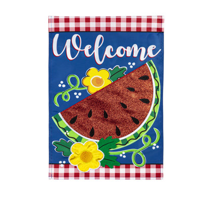 Drapeau de jardin en nylon 18 x 13 po Josilynn
