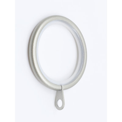 Ensemble de 14 anneaux de rideau en métal avec œillets Meriville de 1,5 pouce de diamètre intérieur avec œillets pouvant accueillir jusqu'à 1 1/4 de pouce (ensemble de 14 avec insert)