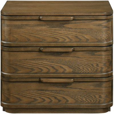 Tiberio Oak Veneer And Solid Wood Nightstand