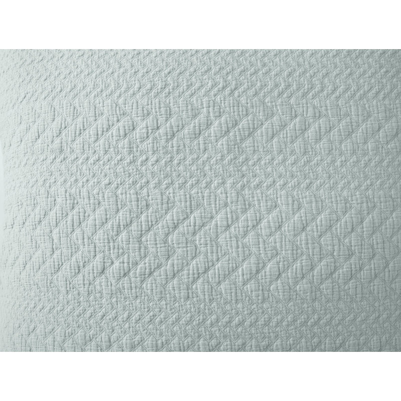 Angeles Organic Matelasse Sham, Dew